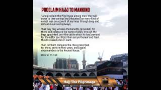 Proclaim Hajj To Mankind