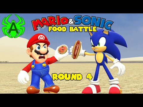 Mario VS Sonic: Food Battle - Round 4