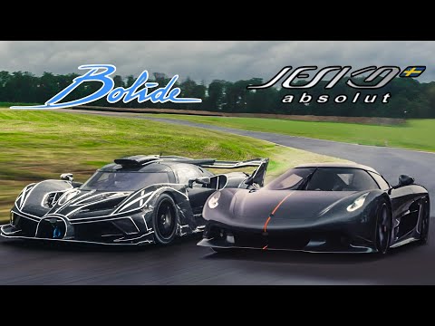 Bugatti Bolide VS. Koenigsegg Jesko Absolut 100-300 KMH+ Acceleration Comparison!