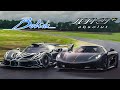 Bugatti Bolide VS Koenigsegg Jesko Absolut 100 300 KMH Acceleration Comparison