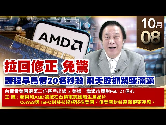 【財經至尊】王曈 1008《【拉回修正 免驚】》辛耘、皇昌翻倍再創歷史新高，旺矽漲四倍 台積電翻倍｜【波段獲利王、實戰驗證真功夫第一名】加入line@ king5588