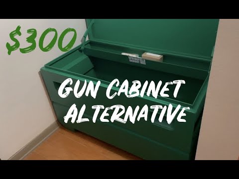 Jobsite job box budget alternative for Gun Storage Safe Cabinet