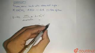 Primary amine (R NH_2) reacts with nitrous acid to give  | 12 | ORGANIC COMPOUNDS CONTAINING NIT...