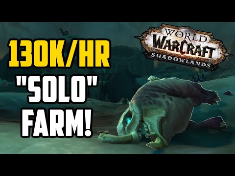 130k gold per hour "SOLO" Goldfarm in Shadowlands