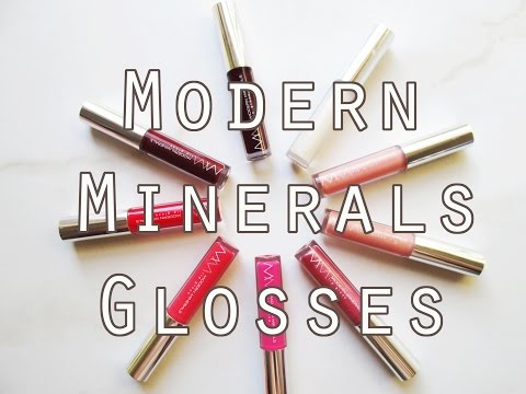 Modern Minerals Lipgloss Review and Swatches // Vegan, Cruelty Free, Green Makeup!