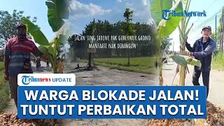 Warga Blora Ngamuk! Blokade Jalan Randublatung-Cepu, Protes Rp5,2 M Hanya Perbaiki Jalan 500 Meter