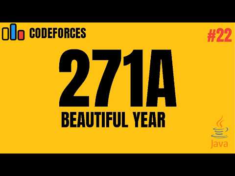 Codeforces 271a Beautiful Year Java Solution