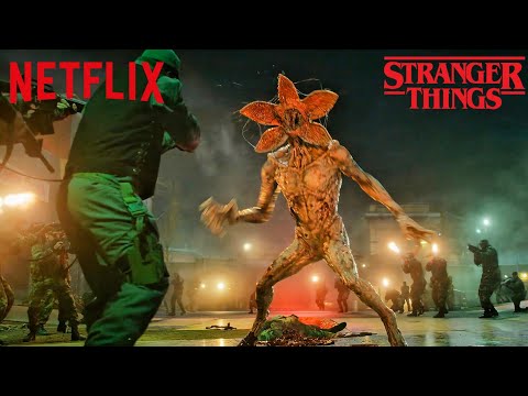 Demogorgons Vs Military - Stranger Things Season 5 Episode 4 Clip