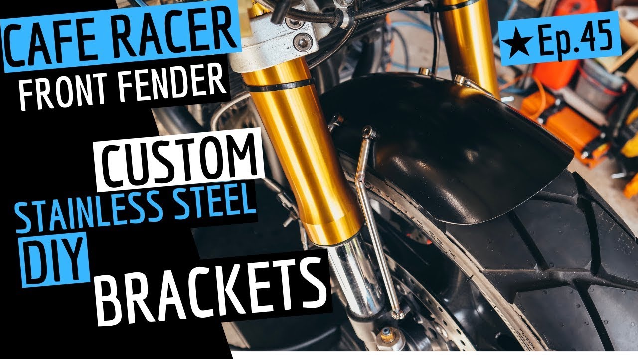 Cafe Racer Custom Front Fender / Mudguard Brackets - Honda CB750