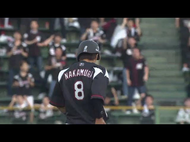 【1回表】マリーンズ・中村 初球を引っ張り先制のタイムリーヒット!!  2018/5/25 Bs-M