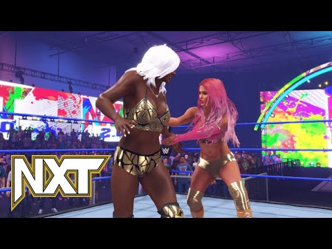 WWE 2K22 NXT EVA MARIE INTERRUPTS JADE CARGILL'S ENTRANCE