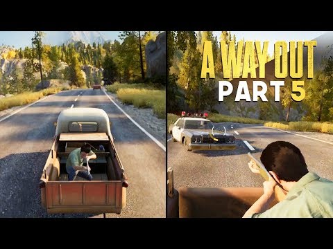POLICE CAR CHASE - A Way Out - Part 5 (Prison Break Escape Game) - YouTube