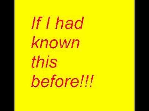 Kissogram vs. Woody - If I Had Known This Before