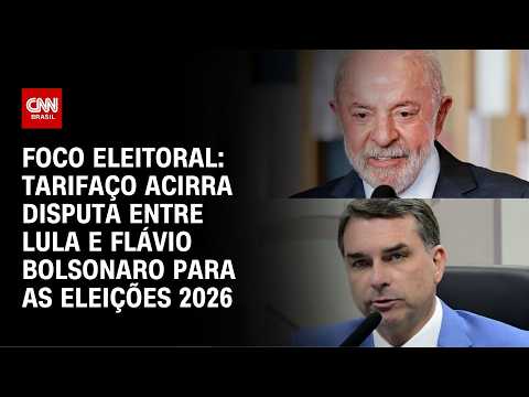 Tarifaço vira arma eleitoral e acirra disputa entre Lula e Flávio Bolsonaro | Foco Eleitoral