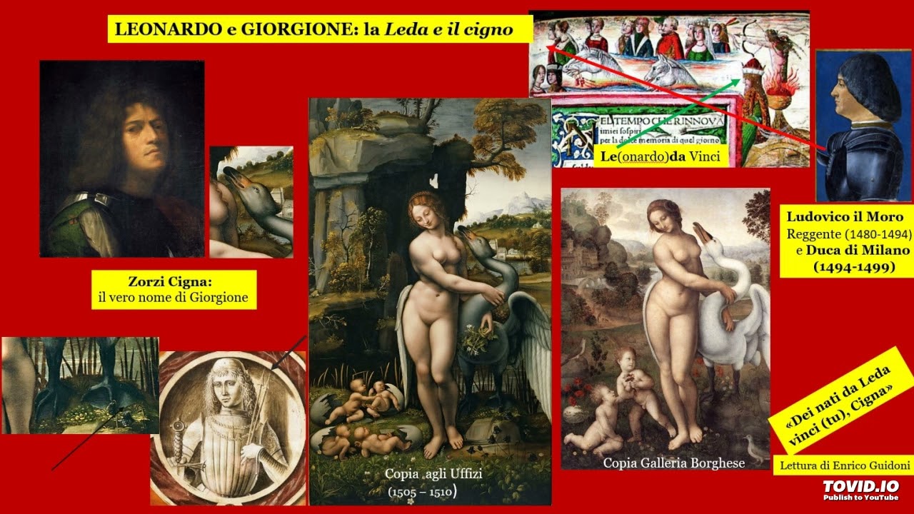 Leonardo e Giorgione: La Leda e il cigno - significato nascosto