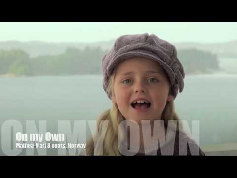 8 year old girl singing "On My Own"