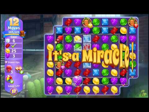 Willy Wonkas Sweet Adventure Level 177 - NO BOOSTERS 🍫 | SKILLGAMING ✔️