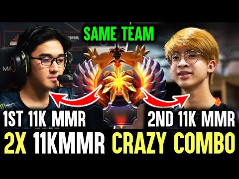 First Pro Match With 2x 11,000 MMr  - Insane Refresher Combo Of MMR Beast Dota 2