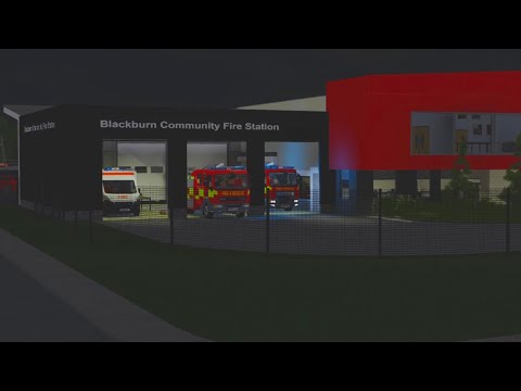 Blackburn's Command Unit, First and Second Pump Turnout - Lancashire Fire & Rescue Service