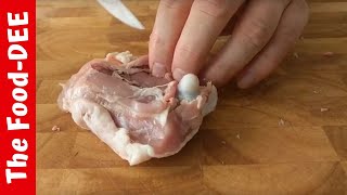 Easy way to debone a chicken thigh - a "how-to" tutorial