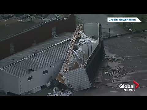 Tornadoes tear across Oklahoma and Texas as severe storms blow through US