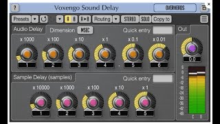 Video thumbnail for Voxengo Sound Delay FREE Audio Plugin VST/AU (Time Align) by Julian Doe