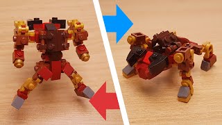 Mini LEGO brick bull transformer robot Iron Bull!