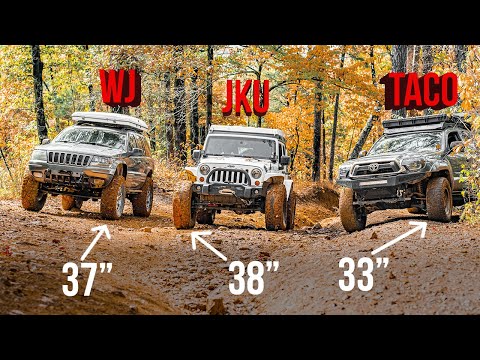 JEEP vs TOYOTA | 37's vs 38's vs 33's