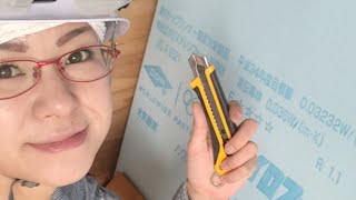 久々 アジト☆裏作業！ 残りのスタイロホーム貼り