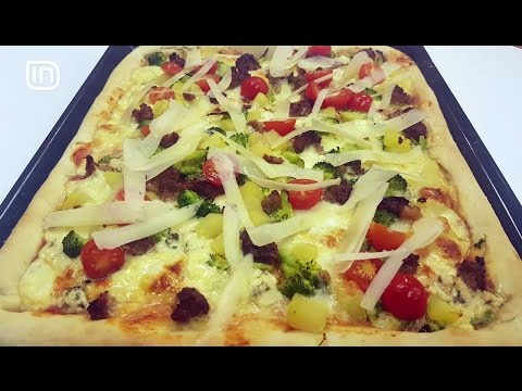 Kripe dhe Piper 20122016 - Pizza me 4 djathrat brokoli  salCiCe