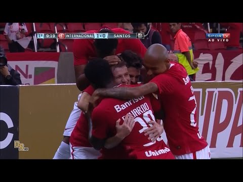 Gols - Internacional 2 x 0 Santos - Copa do Brasil 2016