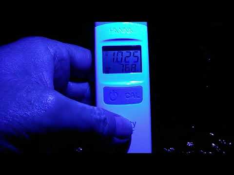 The Hanna Salinity Tester works fine, the problem is the user.