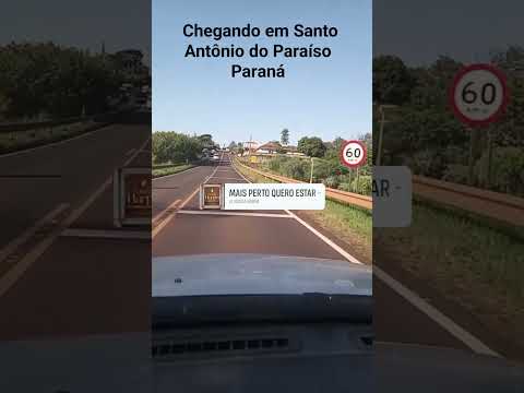Chegando em Santo Antônio do Paraíso no norte pioneiro do Paraná