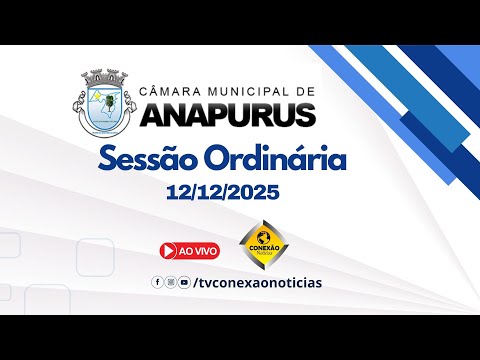 Sessão Ordinária 12/12/2025 - Câmara Municipal de Anapurus-MA