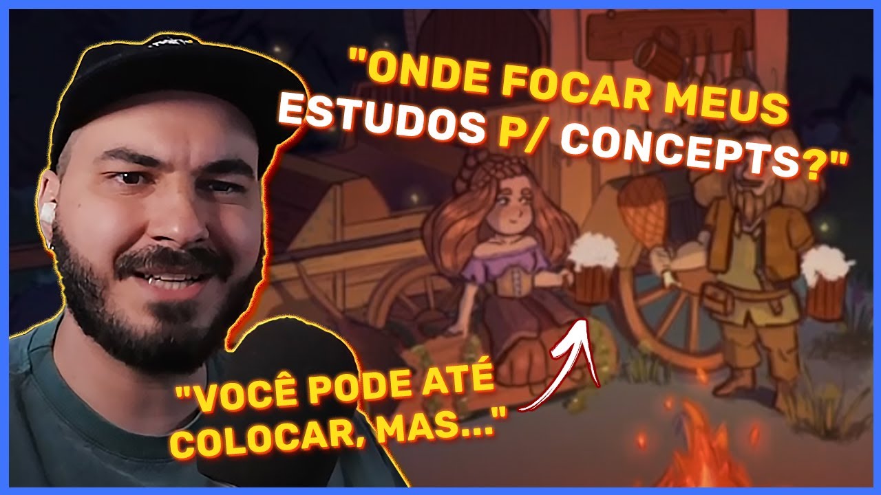 PORTFOLIO DE CONCEPT ART E ESTUDOS PARA INICIANTES | Cortes Feedbacks
