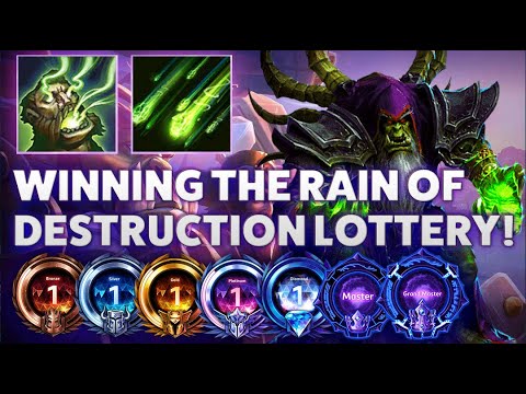 Guldan Rain - WINNING THE RAIN OF DESTRUCTION LOTTERY! - Bronze 2 Grandmaster S2 2023