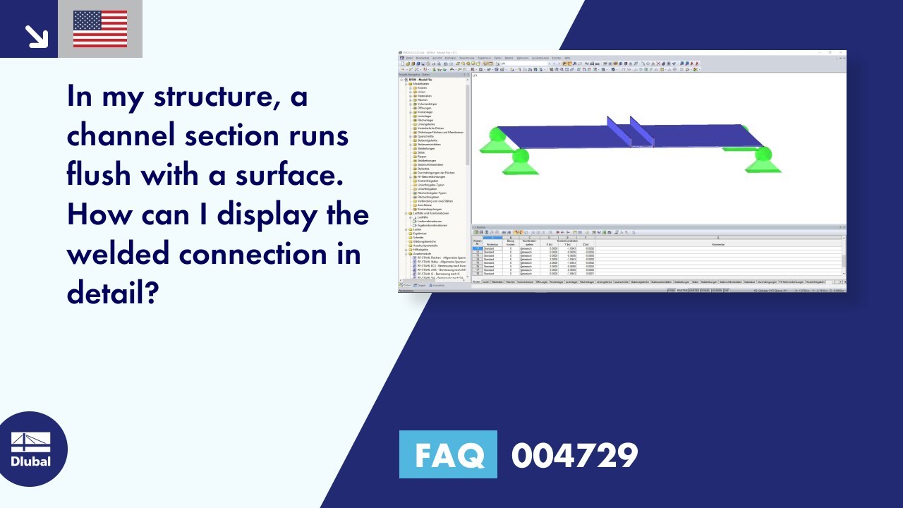 FAQ 004729 | In my structure, a channel section runs flush with a surface. How can I ...