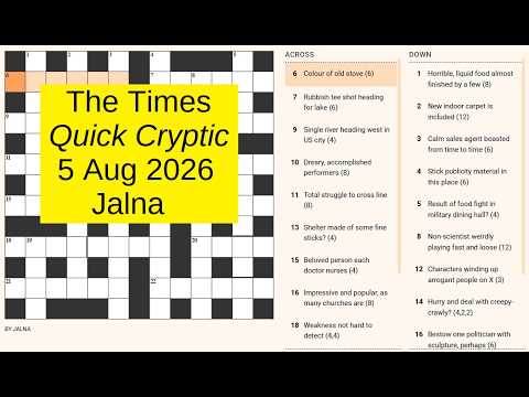 The Times Quick Cryptic 3372