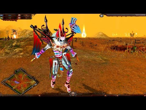 Chaos Daemons vs Black Templars vs Orks vs TAU vs Necrons vs Eldar - Bloodline Mod