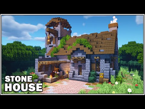 TheMythicalSausage - Minecraft Stone House Tutorial [How to Build]