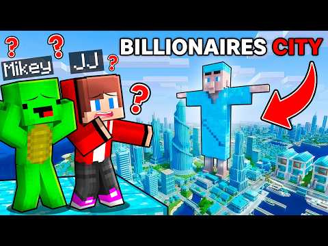 Mikey and JJ Found a Hidden Billionaire Village City - Maizen in Minecraft ! (Maizen)