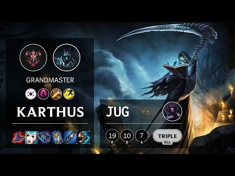 Karthus Jungle vs Elise - KR Grandmaster Patch 10.13