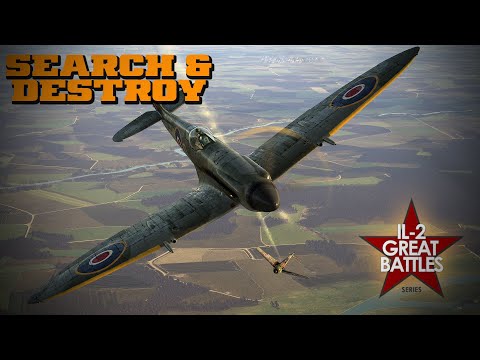 Il-2 Great Battles | Spitfire Mk.XIV No.41 Sqn RAF | #2 - Search & Destroy!