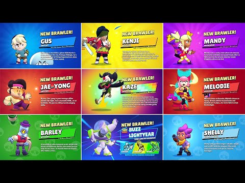 ALL 92 BRAWLER UNLOCK ANIMATIONS | Kaze, Jae-Yong