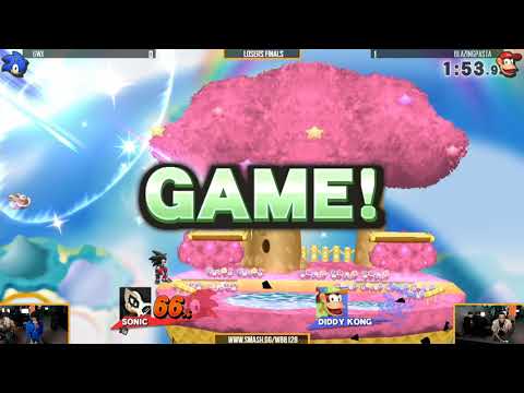 Ultra WBB #128 | 6WX (Sonic) vs Blazingpasta (Diddy) - Losers Finals - Super Smash Bros. for Wii U