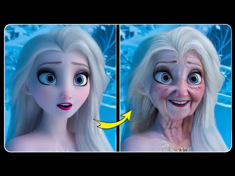 Frozen Elsa Glow Up Into Bad Girl - Disney Princesses Transformation 2024