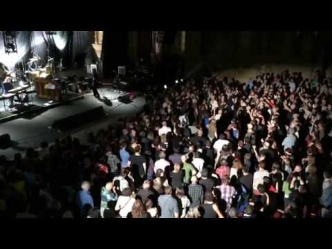 Nick Cave and the Bad Seeds - Tupelo - Vancouver - June 2014 - Nick Cave wading into the audience.