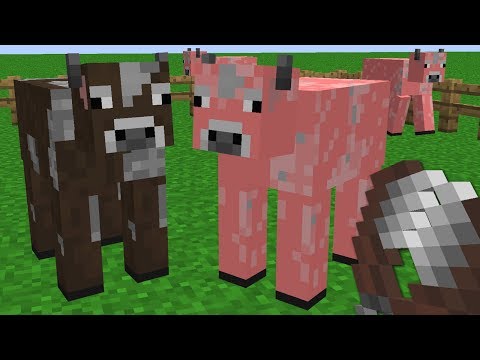 Minecraft | Cursed Images 16 (Shearing Cows)