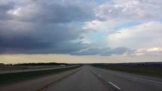 preview picture of video 'A long, long straight highway to Calgary'