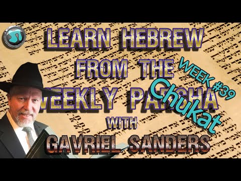 Learn Hebrew Using the Weekly Parsha:  Week 39 'Chukat' - PLUS Commentary - Gavriel Sanders - 1817